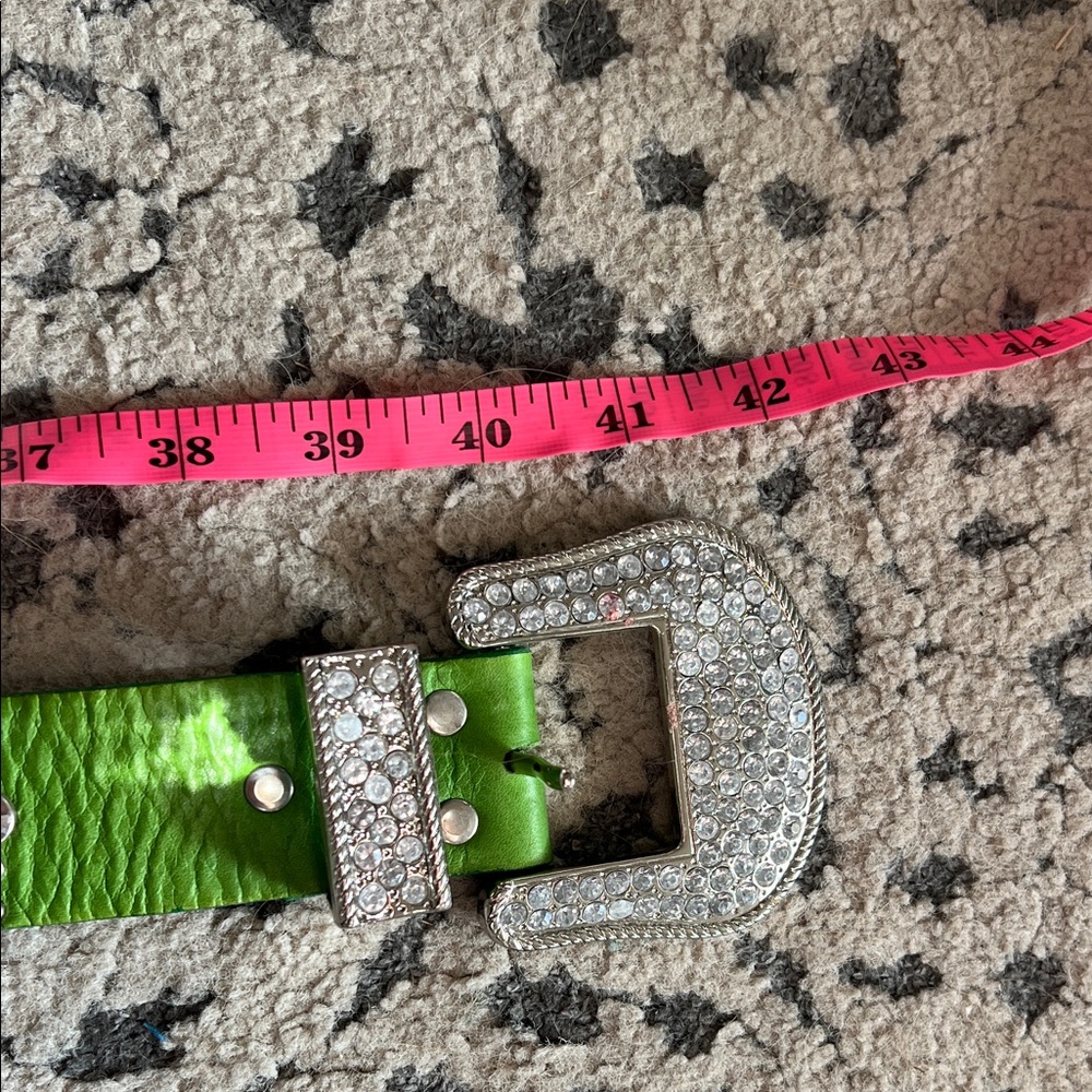 Green Rhinestone‎ Belt - Picture 7 of 8